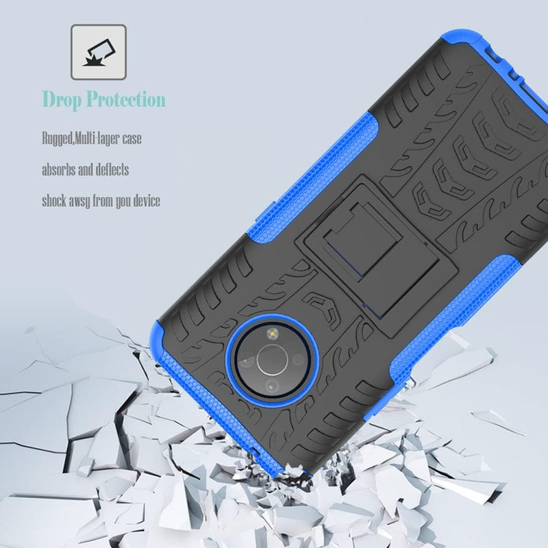 Cargue la imagen en el visor de la galería, Nokia G300 - Shield With Kickstand Hard PC Back Cover Soft TPU Dual Layer Protection Case - Polar Tech Australia
