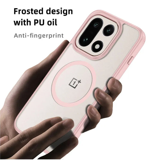 OnePlus 15 - Magnetic Matte Translucent Shockproof Case