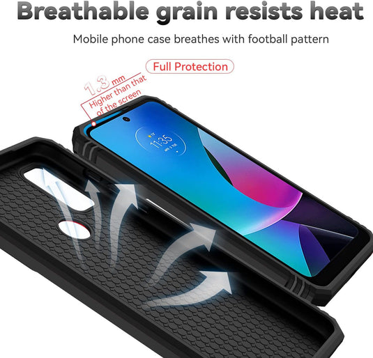 [Magnetic Ring Kickstand][Slide Camera Cover] Motorola Moto G Play 2023/Moto G Pure/Moto G Power 2022 - Shield Shockproof Rugged Heavy Duty Case - Polar Tech Australia