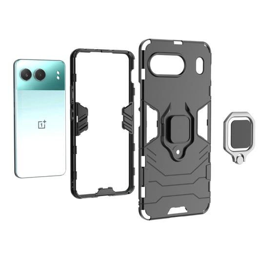 OnePlus Nord 4 - Heavy Duty Armor Case With Ring Holder Stand - Polar Tech Australia