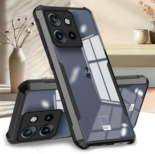 Motorola Moto Edge 50 - Shield Shockproof TPU+PC Clear Rugged Heavy Duty Case - Polar Tech Australia