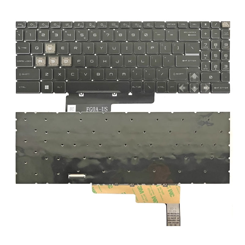 Cargue la imagen en el visor de la galería, MSI GF66 MS-1582 GF76 GL76 GL66 MS-17L1 MS-17H3 Series - Laptop Keyboard With Backlit US Layout - Polar Tech Australia
