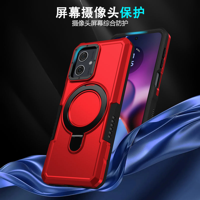 Load image into Gallery viewer, [Ring Rotating Stand] Motorola Moto E14/G14 - Shield Shockproof Rugged Heavy Duty Case - Polar Tech Australia

