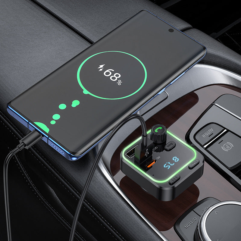Cargue la imagen en el visor de la galería, [BC53] HOCO Dual USB + PD USB-C Port 20W Car Charging Adapter With FM Transmitter - Polar Tech Australia
