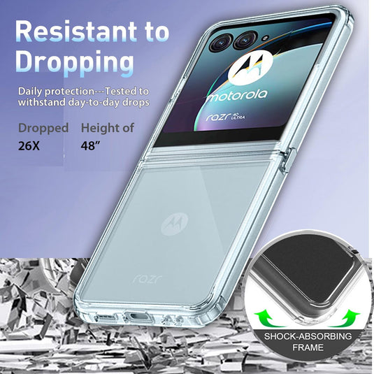 Motorola Moto Razr 40 - AirPillow Cushion Transparent Soft Clear TPU Shockproof Case - Polar Tech Australia