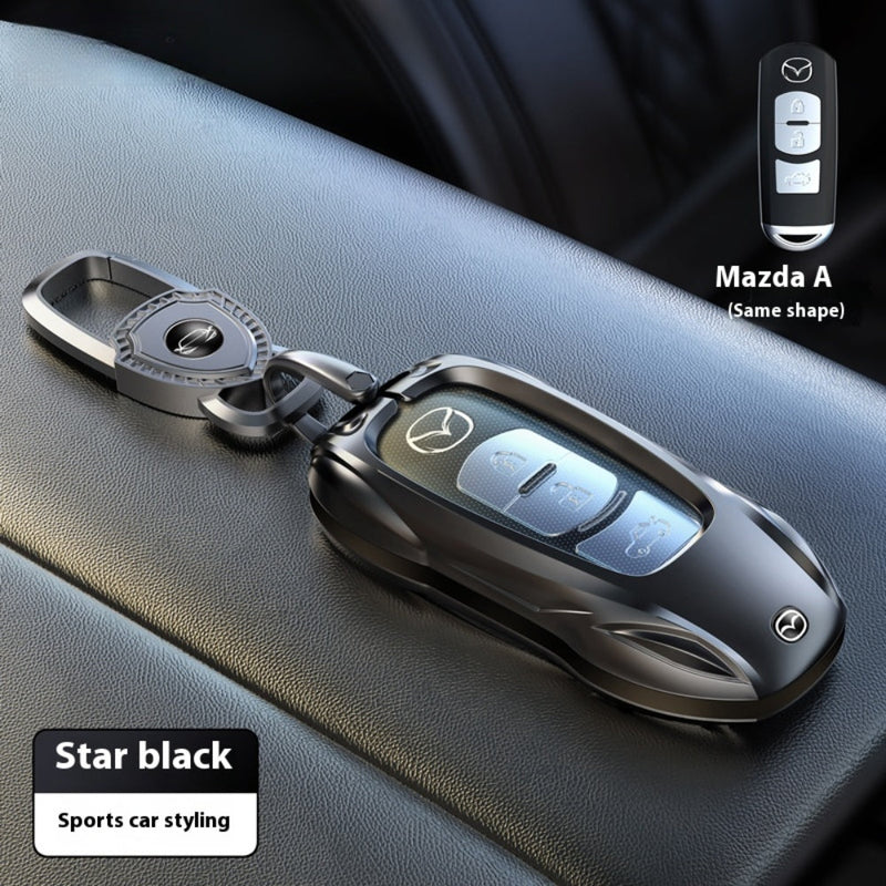 Load image into Gallery viewer, Mazda Stylish Metal Car Key Fob Case Cover For CX-5, CX-3, CX-30, CX-8, MX-5, Mazda3,6
