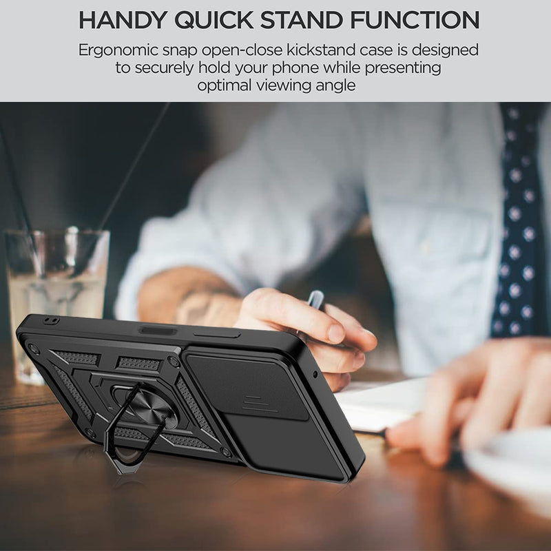 Load image into Gallery viewer, Motorola Moto G60s - Heavy Duty Ring Holder Case with Shockproof &amp; Camera Guard Design - Polar Tech Australia
