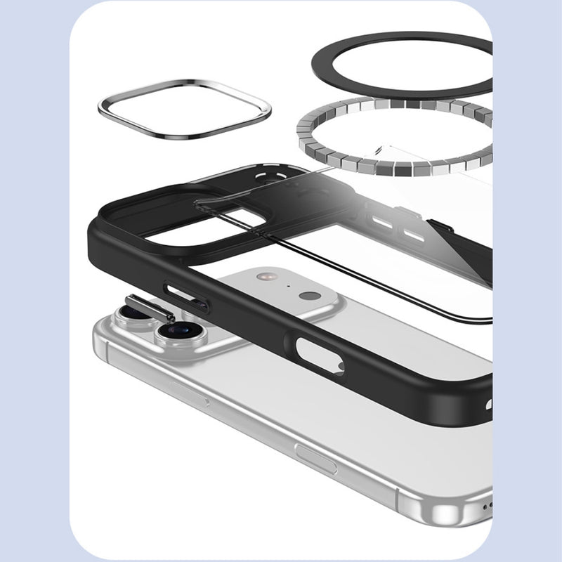 Load image into Gallery viewer, Apple iPhone 17 - Transparent Anti-Drop Magnetic Protective Case

