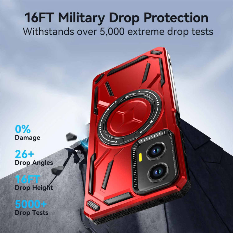 Load image into Gallery viewer, [Built-in ring bracket] Motorola Moto Edge 50 Ultra - Shield Shockproof Rugged Heavy Duty Case - Polar Tech Australia
