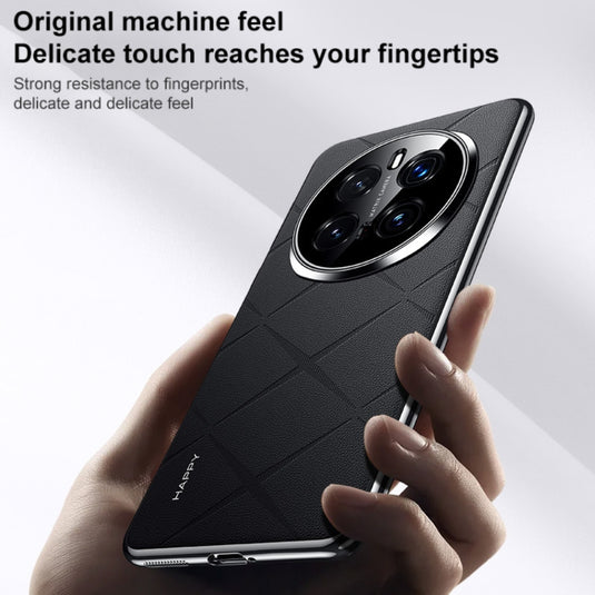 Honor Magic7 (PTP-AN00) - Plain Leather PC Phone Case