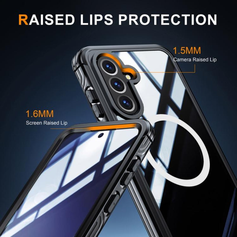 Load image into Gallery viewer, Samsung Galaxy A56 5G (SM-A566) - Built-in Tempered Glass 2 in 1 Full Covered MagSafe Phone Case
