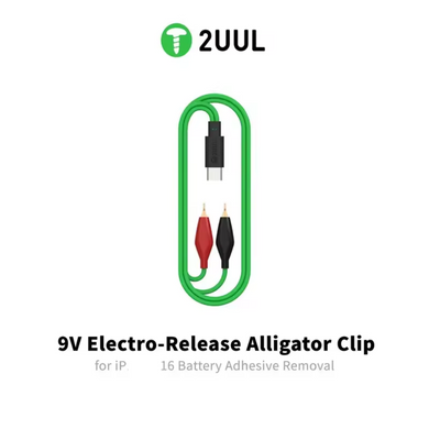 [PW03] 2UUL 9V Electro-Release Alligator Clip with Type-C Port for iPhone 16 Battery Adhesive Removal
