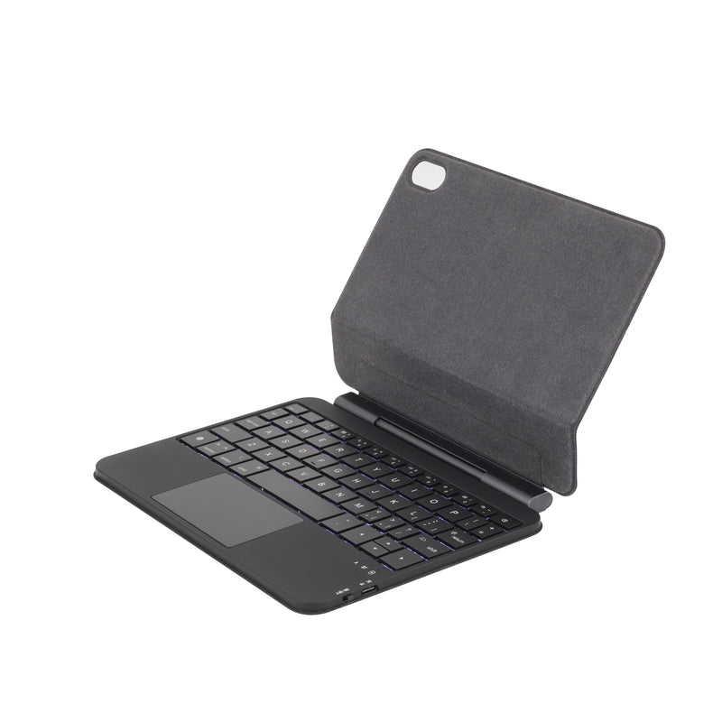 Cargue la imagen en el visor de la galería, KIBO Apple iPad Mini 8.3&#39;&#39; 6/7th Gen (2021/2024) - Easy-Set Floating Cantilever Stand Precision Multi-Touch Trackpad Smart Wireless Keyboard Case With Backlit Keys
