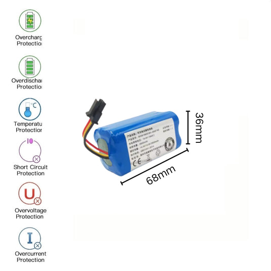 [MX-3P-3 Connector][18650] Universal 2600mAh 14.8V Rechargeable Li-Ion Lithium Polymer Battery - Polar Tech Australia