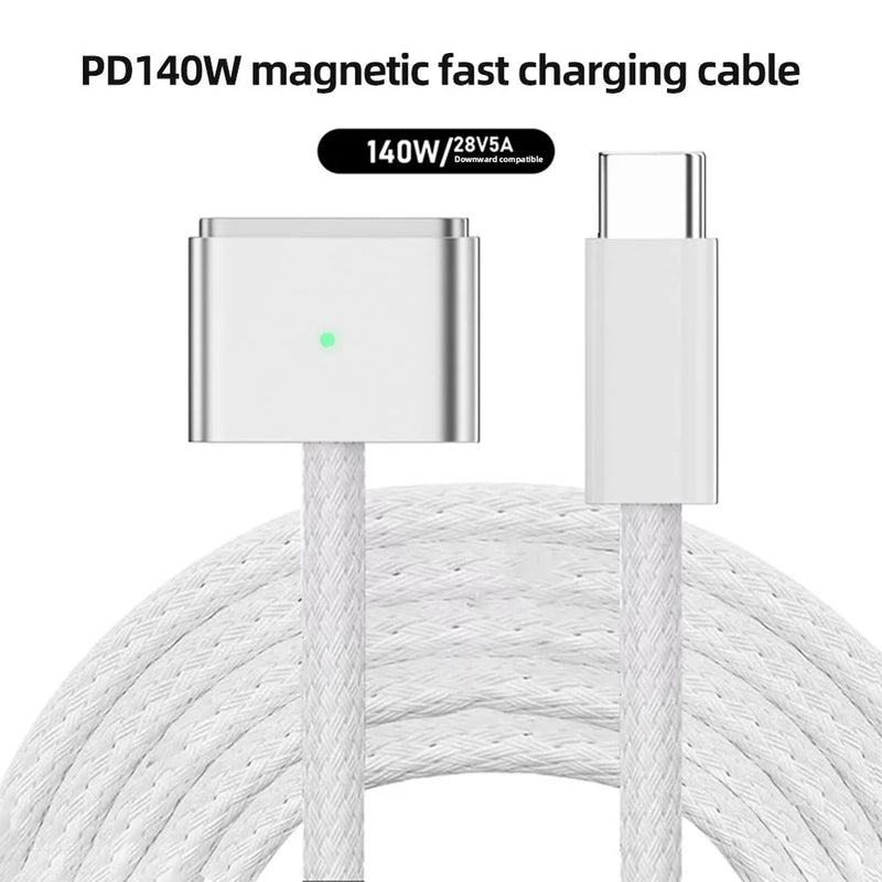 Load image into Gallery viewer, [2M] Type-C / USB-C to Magsafe 3 PD 140W Braided Heavy Duty Cable - Polar Tech Australia
