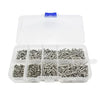 [800 Pieces] Stainless Steel M2 Cross Shaped Screws with Cylindrical Head in Various Lengths of Carbon Steel Woodworking DIY Box Screw Fasteners