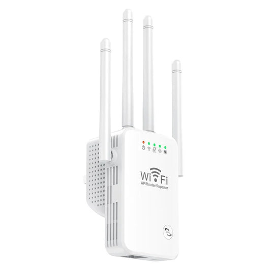 U9 4 Antenna WIFI Signal Amplifier Wifi Repeater Range Extender 300mbps Multifunction - Polar Tech Australia