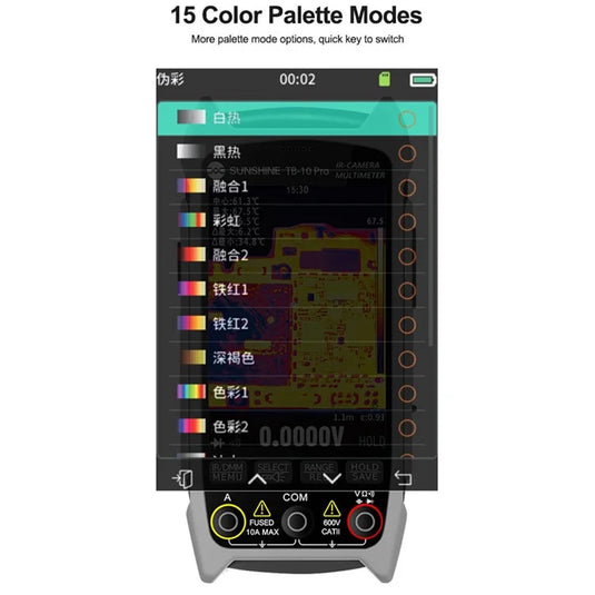 [TB-10 Pro] SUNSHINE Handheld Thermal Imager Multimeter Infrared Imaging for Phone Repair / PCB Testing - Polar Tech Australia