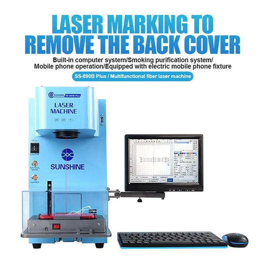 [SS-890B Plus] SUNSHINE Multi-functional Fiber Laser Marking Machine Mobile Phone Back Cover Remover