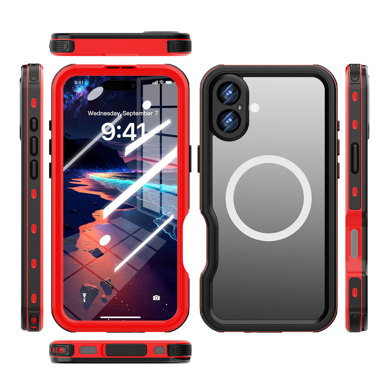 Cargue la imagen en el visor de la galería, [MagSafe Compatible][DUP Series] Apple iPhone 16 / 16 Plus / 16 Pro / 16 Pro Max Redpepper IP68 Waterproof Heavy Duty Tough Armor Case - Polar Tech Australia
