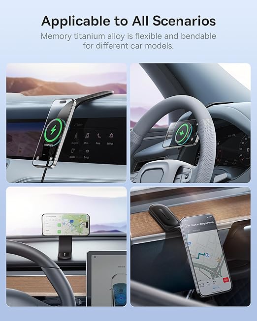 Chargez l&#39;image dans la visionneuse de la galerie, [L13B] Magsafe Compatible Fordable Magnet Magnetic Dashboard Mount Holder - Polar Tech Australia
