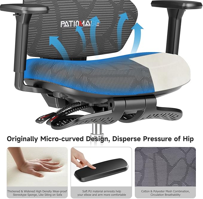 Cargue la imagen en el visor de la galería, Breathing Mesh Ergonomic Gaming Chair Swivel Computer Office Chair
