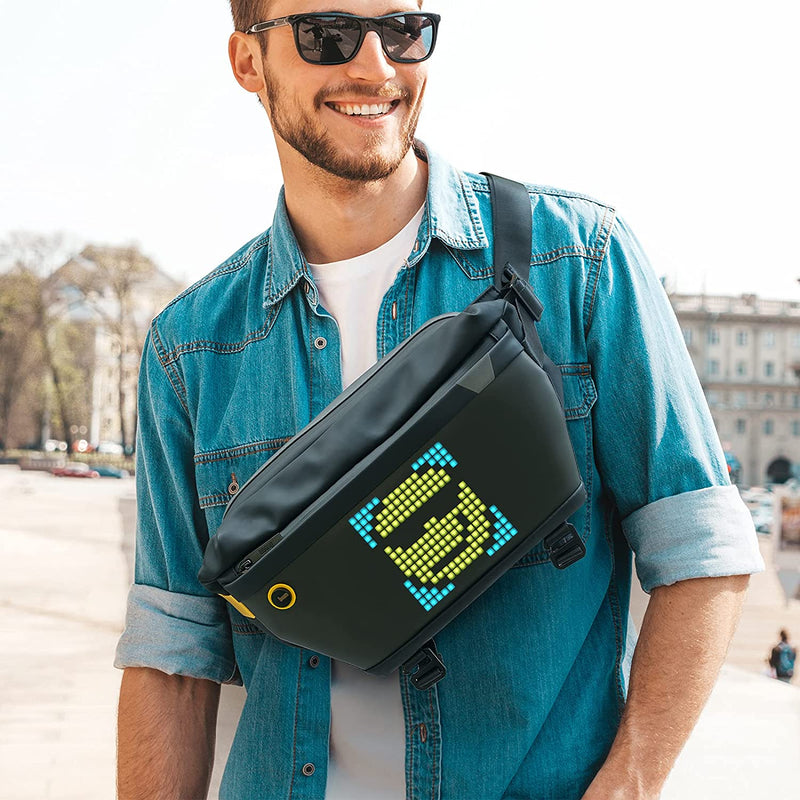Load image into Gallery viewer, Divoom Sling Bag Pixel Art LED Daypack Perfect Gift - Polar Tech Australia
