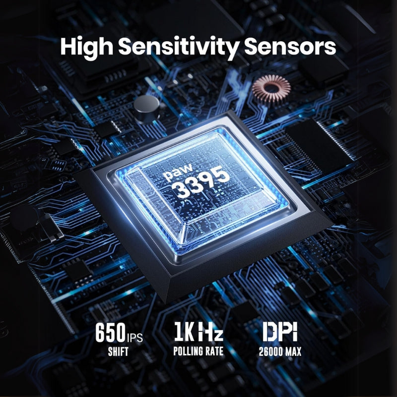 Cargue la imagen en el visor de la galería, GravaStar Wireless Gaming Mouse Mercury M1 Pro, Lightweight Magnesium Alloy Gaming Mouse, 26,000 DPI
