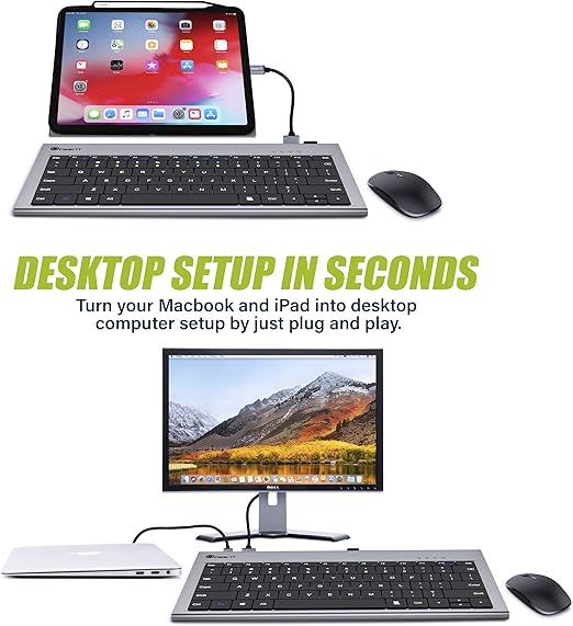Cargue la imagen en el visor de la galería, [11-in-1][With keyboard] Type C USB 3.0 HDMI DP Ethernet PD 100W  – Computer Port Expansion with Multiple Interfaces (COMBO Card Reader + HUB) Dock Station - Polar Tech Australia
