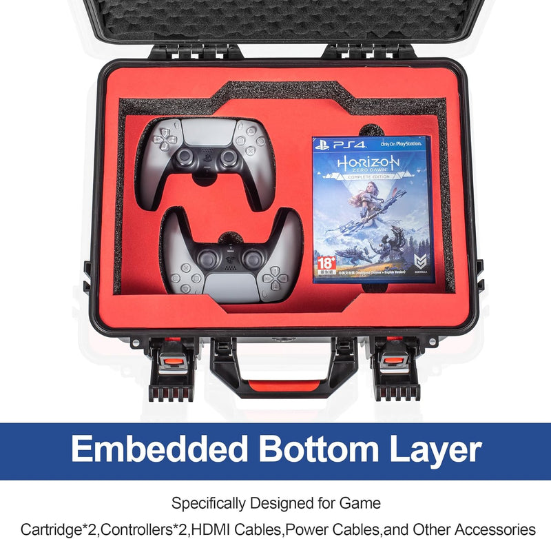 Cargue la imagen en el visor de la galería, SONY PlayStation 5 Pro / PS5 Pro - Heavy Duty Waterproof All-in-one Multifunction Durable Carry Box Travel Storage Suitcase
