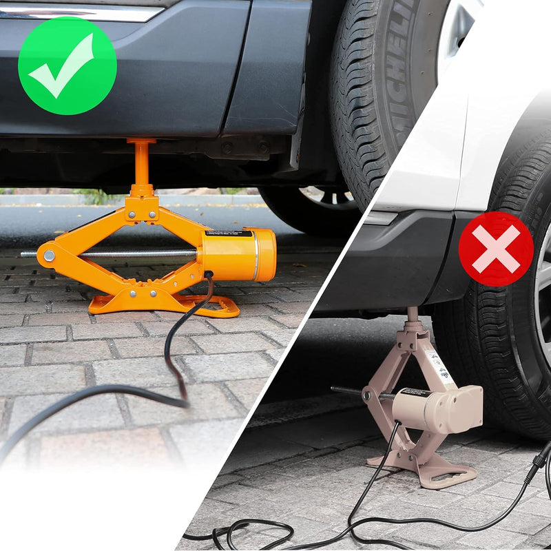 Cargue la imagen en el visor de la galería, 3 Ton Electric Car Jack 12V Scissor Jack for Sedan and SUV, Portable &amp; Waterproof, LED Light, Safety Features - Polar Tech Australia
