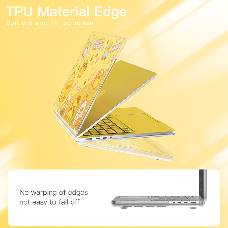 Chargez l&#39;image dans la visionneuse de la galerie, Apple MacBook Air 13.6&quot; (A2681 &amp; A3113) - Cute Cartoon Transparent Shockproof &amp; Slim Case
