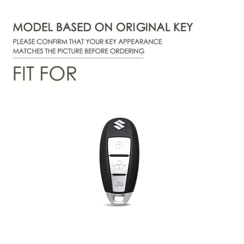 Chargez l&#39;image dans la visionneuse de la galerie, Suzuki Handcrafted Genuine Leather Car Key Fob Case Cover For Vitara, SX4, S-Cross, Ciaz, Baleno - Polar Tech Australia
