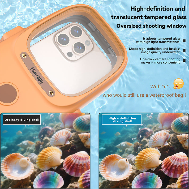 Cargue la imagen en el visor de la galería, [With Bluetooth Version][Diving IPX8 15M/49FT Waterproof] Universal Motorola - Redpepper Underwater Protective Mobile Phone Case
