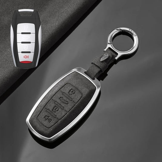 Great Wall High-Quality Suede Car Key Fob Case Cover For Haval Raptor, Dargo 2nd Gen, Xiaolong Max, Shenshou, H6