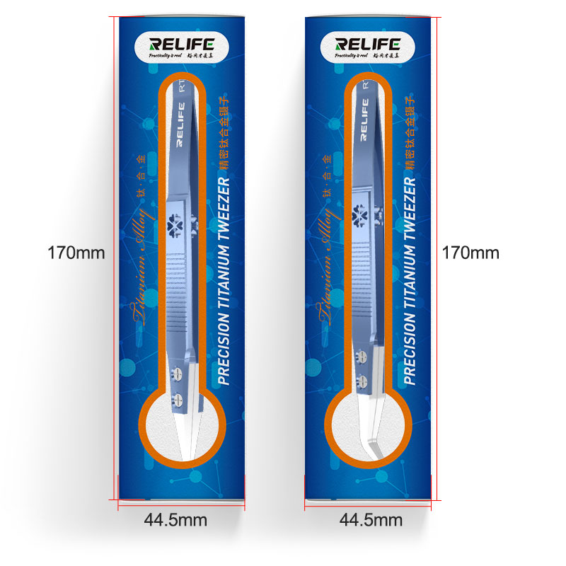 Cargue la imagen en el visor de la galería, [RT-11E, RT-15E] RELIFE Precision Titanium Alloy Ceramic Tweezers - Polar Tech Australia
