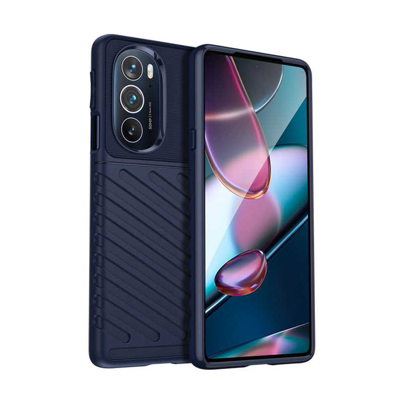 Cargue la imagen en el visor de la galería, Motorola Moto Edge 20 Lite - Thunder Series Twill Texture Thickened Anti-fall Protection TPU Case
