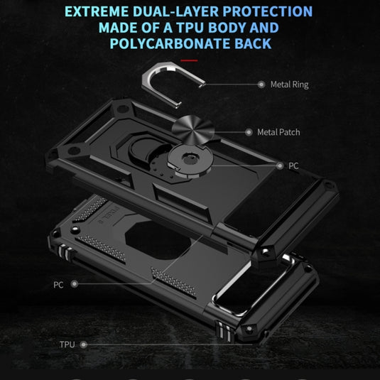 Google Pixel 6 Pro - Shockproof Heavy Duty Hard Bumper Rugged Mobile Phone Case