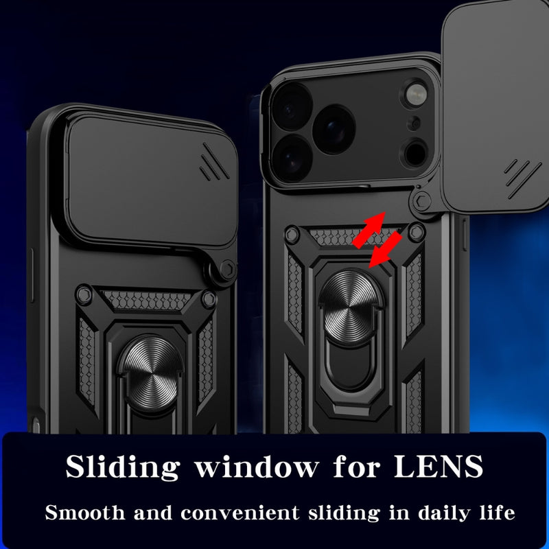 Chargez l&#39;image dans la visionneuse de la galerie, Apple iPhone 17 Air - Shockproof Armour Heavy Duty Phone Case with Ring Holder &amp; Camera Protection
