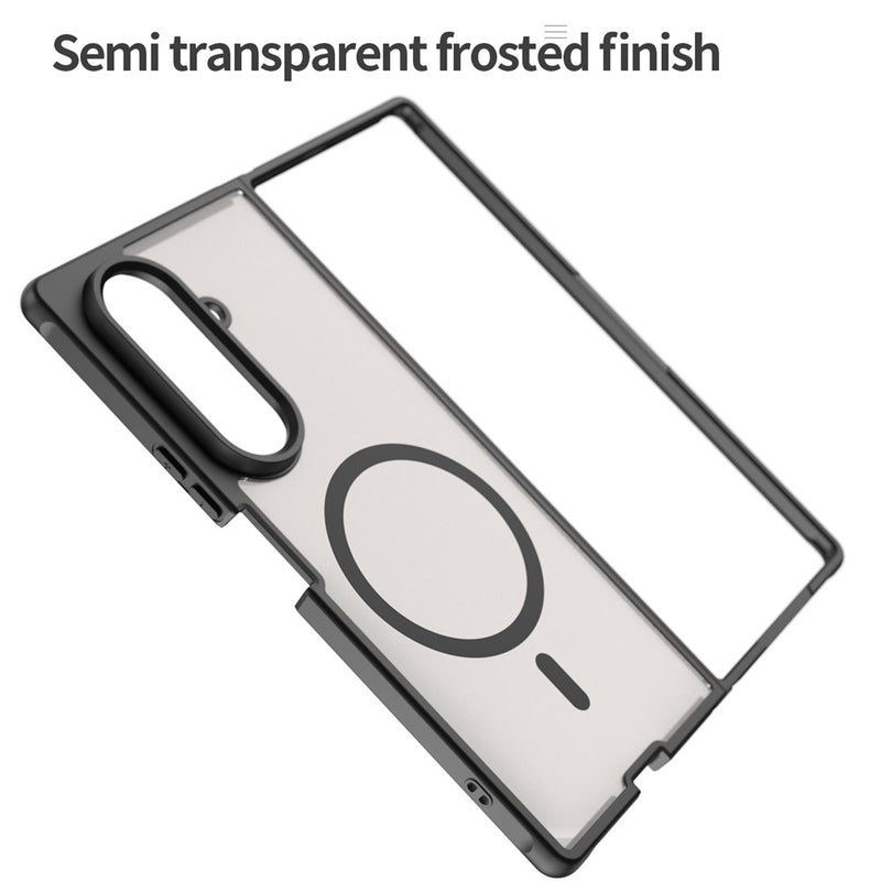 Load image into Gallery viewer, Samsung Galaxy Z Fold7 5G - Fan Dun Series TPU Hybrid PC Frosted Magsafe Phone Case

