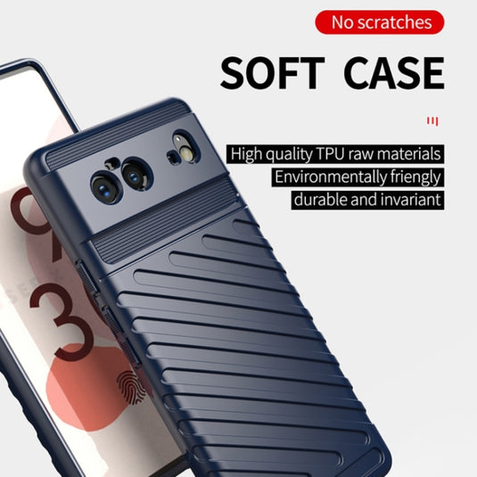 Google Pixel 6 Pro - Thunder Series Twill Texture Thickened Anti-fall Protection TPU Case