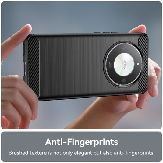 Honor Magic6 Lite (ALI-NX3) - Carbon Fiber Brushed Texture TPU Phone Case
