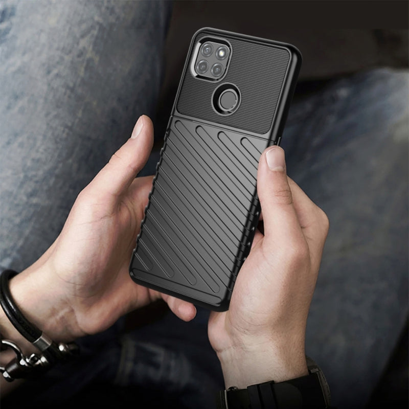 Chargez l&#39;image dans la visionneuse de la galerie, Motorola Moto G9 / G9 Play - Thunder Series Twill Texture Thickened Anti-fall Protection TPU Case - Polar Tech Australia
