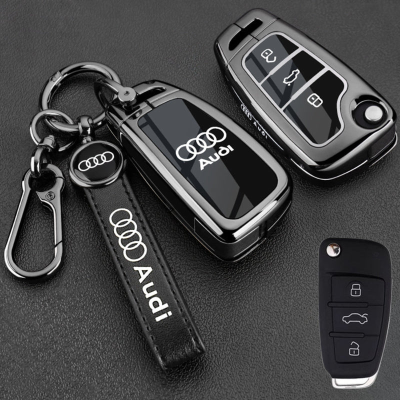 Chargez l&#39;image dans la visionneuse de la galerie, Audi Stylish with Cool Shockproof Car Key Protective Fob Case Cover For A3, A4, A5, A6, Q2, Q3, Q5, Q7, Q8, e-tron
