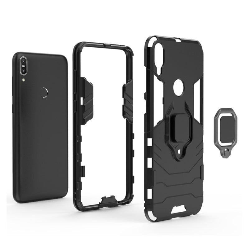 Cargue la imagen en el visor de la galería, Asus Zenfone Max Pro (M1) ZB601KL/ZB602KL - Heavy Duty Armor Case With Ring Holder Stand - Polar Tech Australia
