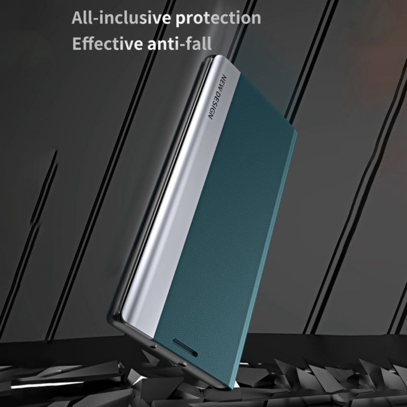 Load image into Gallery viewer, Samsung Galaxy A17 (SM-A176) - Side Electroplated Adsorption Leather Phone Case
