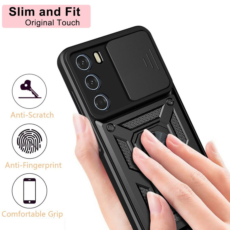 Load image into Gallery viewer, Motorola Moto G60s - Heavy Duty Ring Holder Case with Shockproof &amp; Camera Guard Design - Polar Tech Australia
