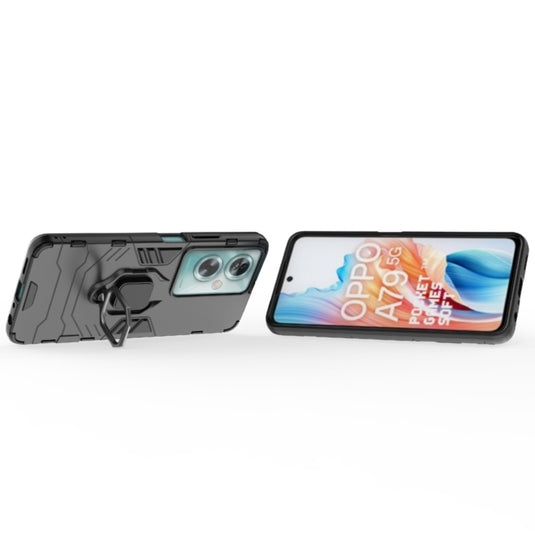 OPPO A79 5G (CPH2557, CPH2553) - Heavy Duty Armor Case With Ring Holder Stand - Polar Tech Australia