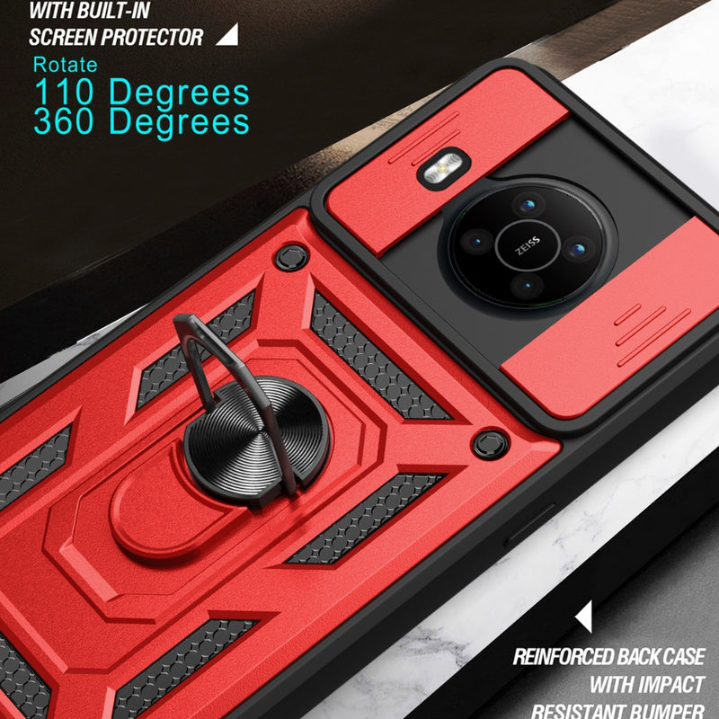 Chargez l&#39;image dans la visionneuse de la galerie, Nokia C21 - Heavy Duty Ring Holder Case with Shockproof &amp; Camera Guard Design
