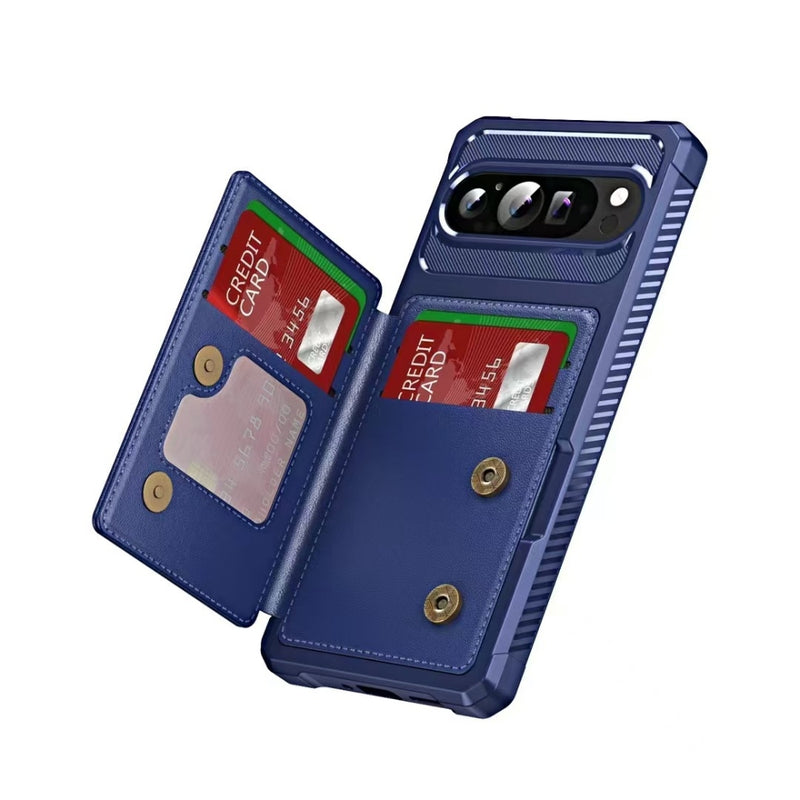 Load image into Gallery viewer, Google Pixel 9 Pro XL - Horizontal Flip Card Bag Holder Leather Phone Case - Polar Tech Australia
